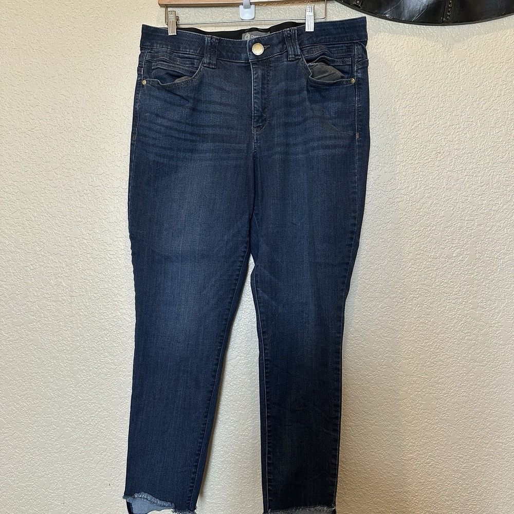 Democracy "Ab" Solution Ankle Booty Lift Jeans Medium Wash Women Size 16